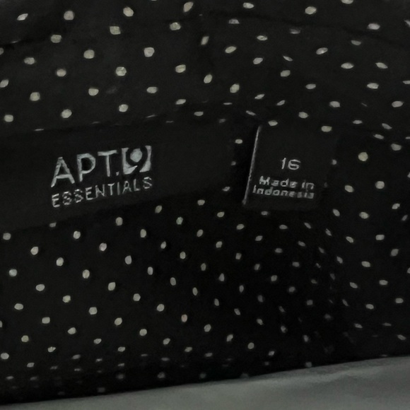 Women’s blouse, size 16 black with little white polka dots. - Picture 2 of 3